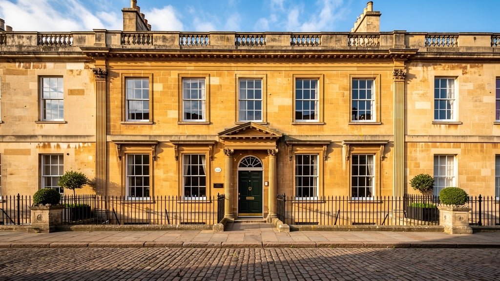 Grade II listed Georgian building in Bath UK