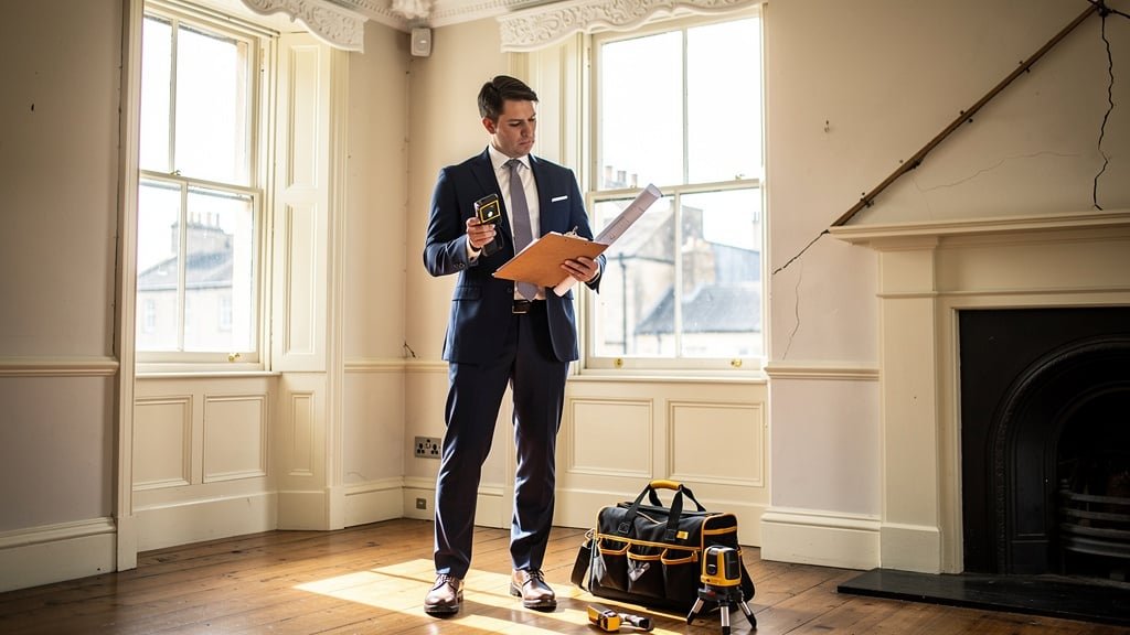 Bath Surveyors UK surveyor conducting a building inspection in Bath